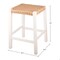 Alaterre Furniture Newport 24in H Wood Counter Height Stool 24 with Handcrafted Woven Rope Seat, White ANNP2250 - alternate 4